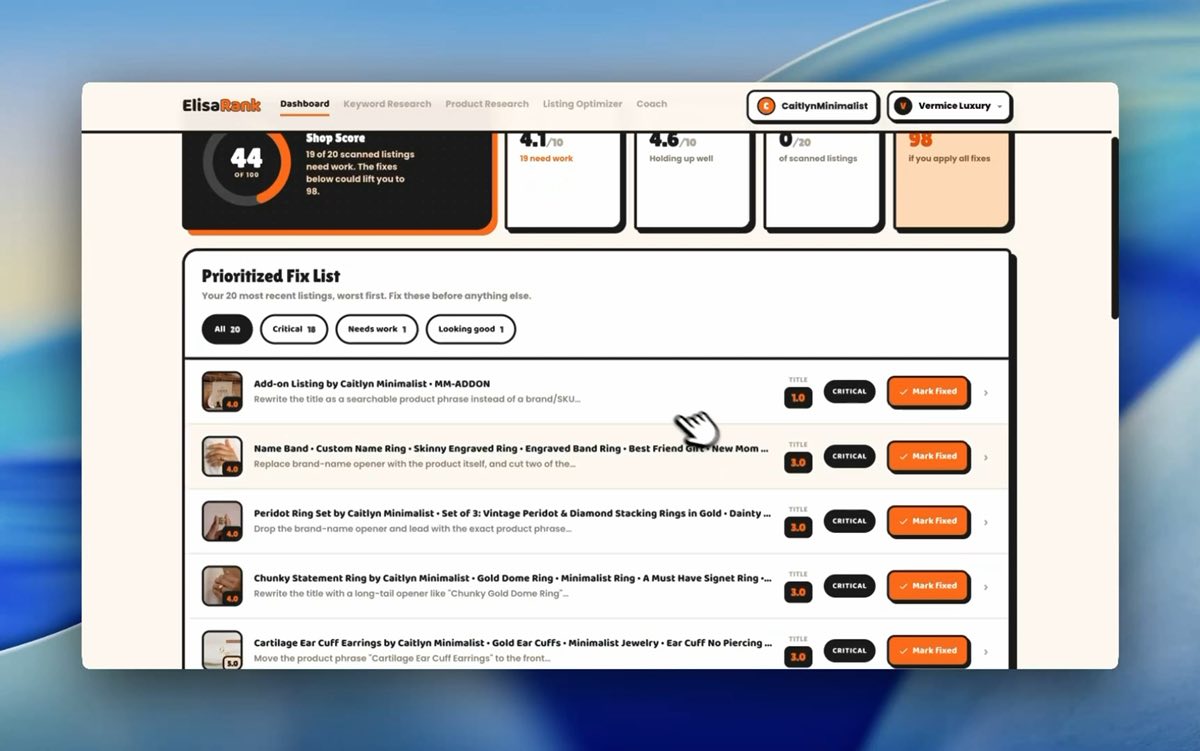 Preview of the Shop Checker demo video